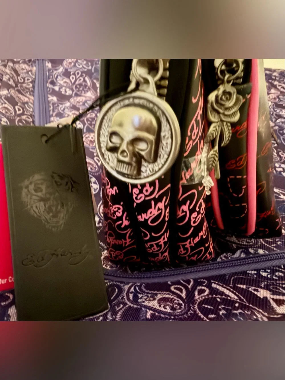 Ed Hardy Cosmetic Bag Set NWT